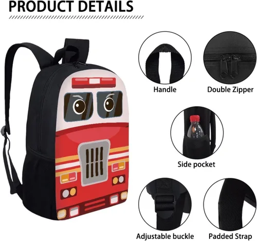 Vista 91 de HUGS IDEA Juego de 3 bolsas escolares con aislamiento térmico para el almuerzo, estuche para lápices
