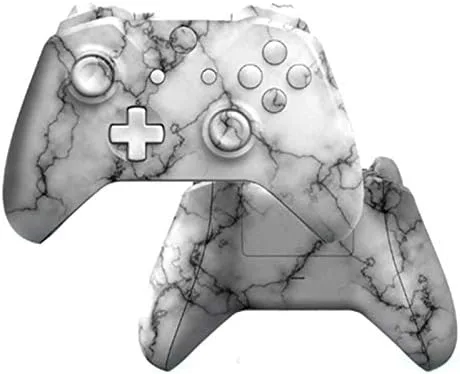 Vista 2 de WPS Hydro Dipped Replacement Housing Shell Set for Xbox One S Slim (3.5 mm Headphone Jack) Controllers for 1708 Version (Camouflage Marble)
