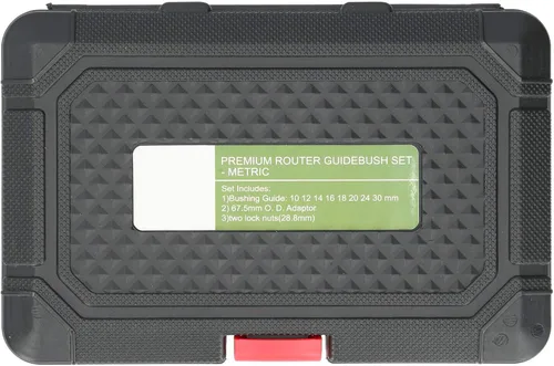 Vista 7 de Kit de guía de enrutador, 11 unids/set de guías de enrutador de plantilla de latón, tuercas de bloqueo y adaptador de guía de plantilla, accesorio