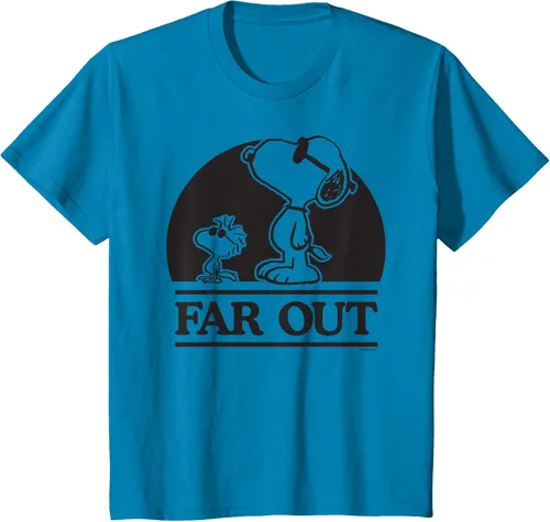 Vista 34 de Peanuts Woodstock 50th Anniversary Far Out Snoopy - Camiseta Blanco