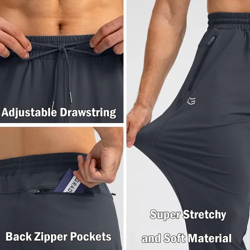 Vista 5 de G Gradual Men's Sweatpants with Zipper Pockets Tapered Joggers for Men Athletic Pants for Workout, Jogging, Running