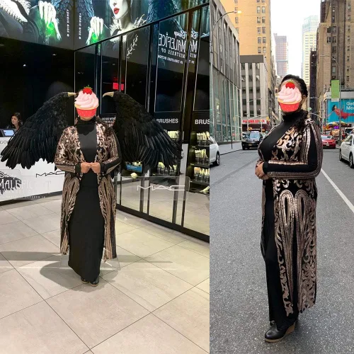 Vista 5 de Cárdigan de lentejuelas para mujer, salida de baño brillante con frente abierto, abrigo de vestido para noche de graduación