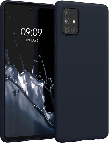 Vista 11 de kwmobile Funda compatible con Samsung Galaxy A51 - Funda protectora de silicona TPU suave y delgada - Arctic Night