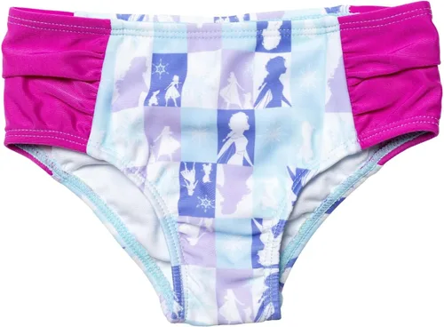 Vista 6 de Disney Frozen Elsa Anna - Conjunto de traje de baño falda de bikini de una pieza