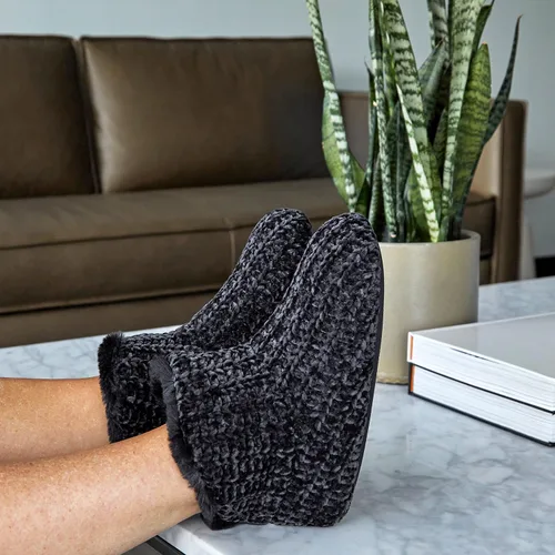 Vista 5 de Dearfoams womens Chenille Bootie