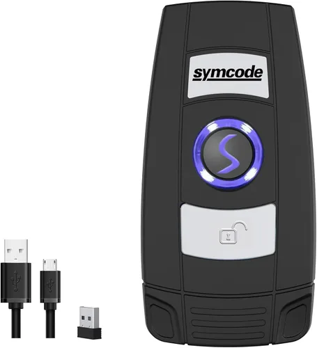Vista 11 de Mini 2D portátil Bluetooth escáner de código de barras inalámbrico 2.4G y USB con cable 3 en 1 escáner de código de barras portátil USB QR Escáner