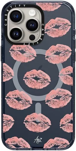 Vista 30 de CASETiFY Funda para iPhone 15 Pro Max, compatible con MagSafe Protección contra caídas de grado militar de 8.2 pies Hortensias azules Nantucket