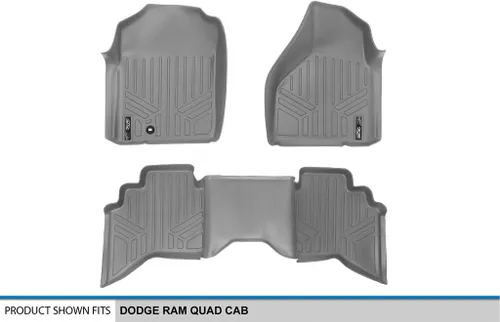 Vista 5 de MAXLINER - Juego de alfombrillas de 2 filas para Dodge Ram 1500 2002-2008 Regular
