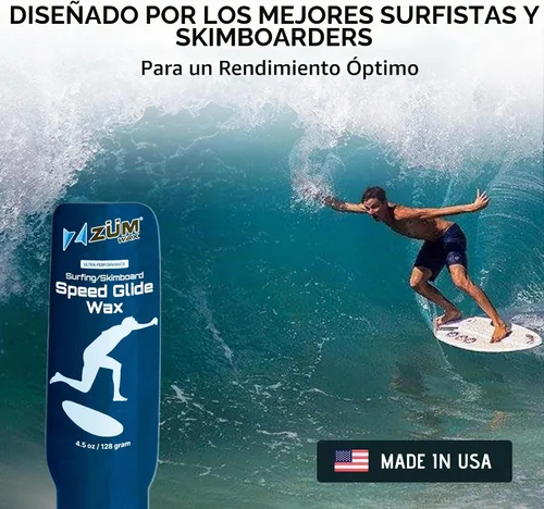 Vista 5 de ZUMWax - Cera de cerámica para skimboard de surf, fabricada en Estados Unidos, sin PFAS, deslizamiento de velocidad de ultra rendimiento, duradera