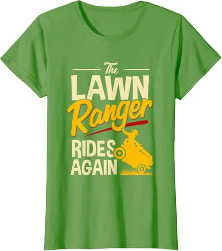 Vista 4 de The Lawn Ranger Rides Again - Camiseta de corte de césped Azul Marino