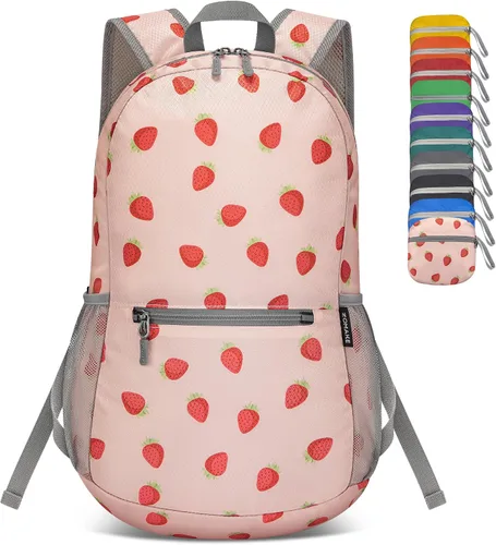Vista 23 de ZOMAKE Mochila ligera y plegable, pequeña mochila de viaje