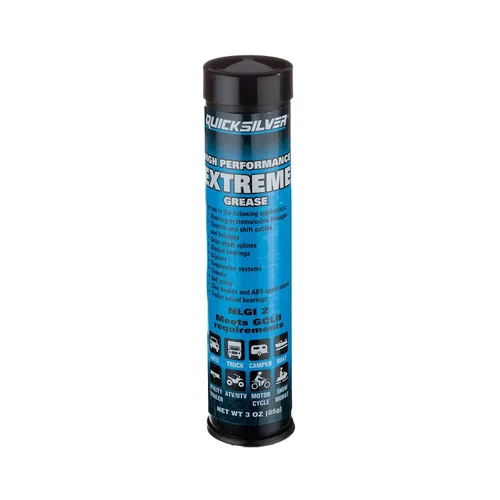 Vista 4 de Quicksilver 8M0071837 Grasa/lubricante extremo de alto rendimiento con PTFE, cartuchos de 3 onzas, paquete de 3
