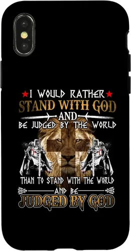 Vista 5 de I Would Rather Stand with God Knight Templar Case for iPhone 17