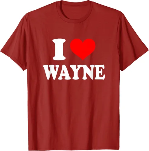 Vista 40 de Wayne - Camiseta I Heart Wayne - I Love Wayne, Negro, S