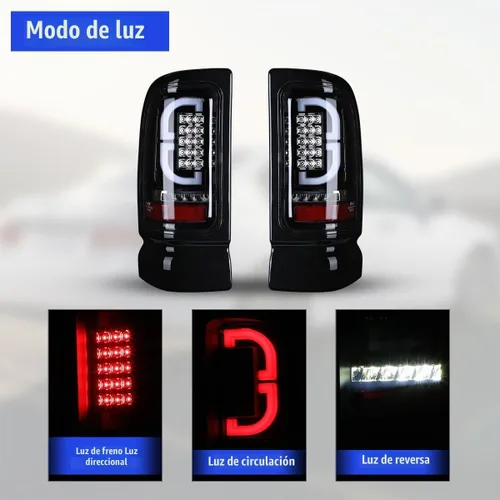 Vista 6 de Nixon Offroad Conjunto de luces traseras LED para Dodge Ram 1500 1994-2001