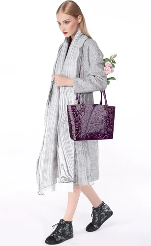 Vista 6 de PIJUSHI cartera floral, carteras de hombro, para mujer.