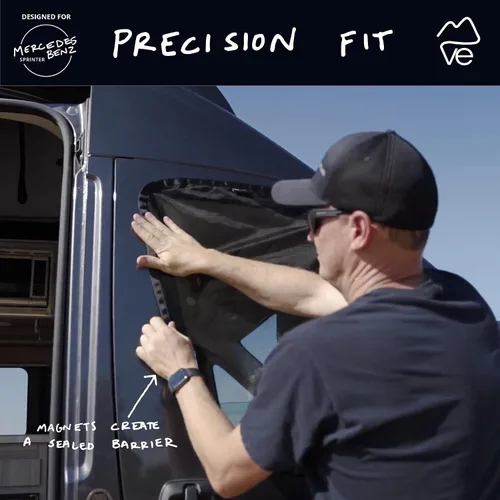 Vista 4 de VanEssential - Pantallas para puerta delantera (par) - Mercedes Sprinter Vans