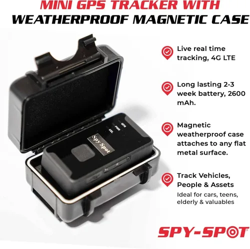 Vista 2 de SPY SPOT GL320MG 4G LTE Mini GPS Tracker con estuche magnético impermeable