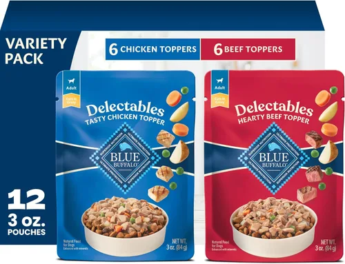 Vista 18 de Blue Buffalo Delectables - Cubrealimentos para perros sin granos de carne