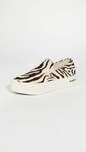 Vista 2 de SEAVEES Zapatos deportivos Baja sin cordones con plataforma para mujer