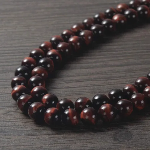 Vista 5 de WESTMIAJW Collar con cuentas de ojo de tigre para hombre, joyería de cristal curativo de piedras preciosas naturales 506027.6in