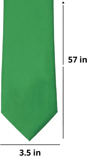 Vista 17 de tiemart Corbata de color sólido para hombre Longitud estándar