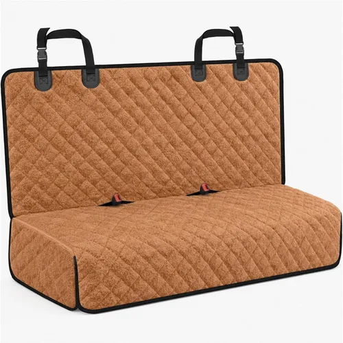 Vista 16 de URPOWER Funda de asiento de coche para perro para asiento trasero Todo negro