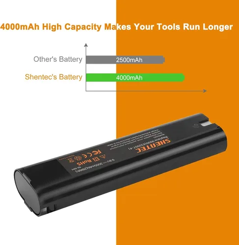 Vista 5 de Shentec Paquete de 2 baterías mejoradas de 9.6V 4.0Ah compatibles