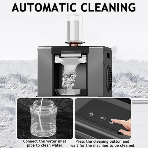 Vista 5 de Ice Shaver Machine - Electric Smoothie Maker for Shaved Ice, 60 Kg/Day, Ideal for Restaurants, Dining Cars and Home Use,Green