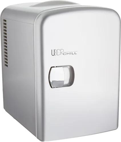 Vista 12 de Mini nevera personal estilo retro para 6 latas UB-CH1 Uber Chill por Uber Appliance negro mate (Blackout Matte Black)