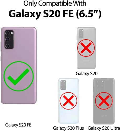 Vista 6 de GOOSPERY Funda de silicona líquida compatible con Samsung Galaxy S20FE, suave al tacto, protección de cuerpo completo, a prueba de golpes, con forro