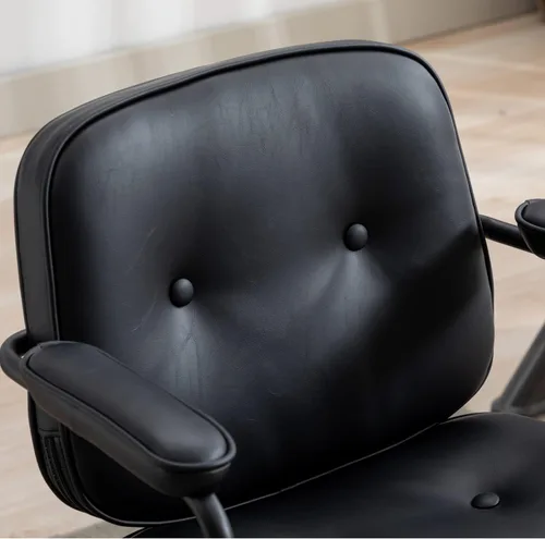 Vista 4 de Ya-Home Silla de escritorio giratoria moderna con reposabrazos, cómoda silla de computadora de altura ajustable con ruedas, silla de escritorio