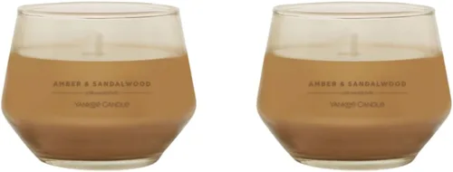 Vista 13 de Yankee Candle Vela de estudio con aceites esenciales, noche de verano, 10 onzas (paquete de 2)