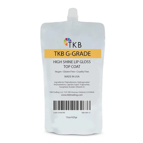 Vista 5 de TKB - Brillo de labios de alto brillo (grado G) Aceite de labios, alto brillo, brillo de labios transparente, listo para usar, brillo de labios