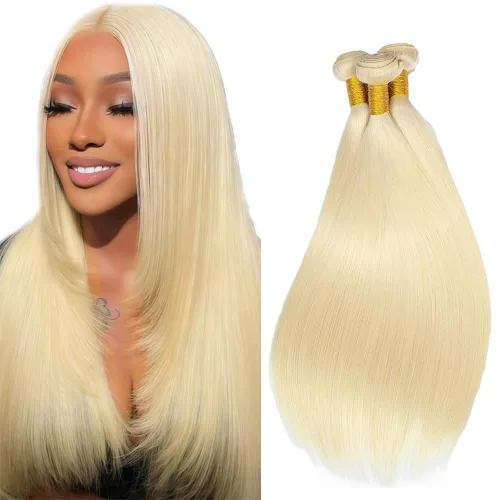 Vista 242 de 300g 1B27 Human Hair Bundles Honey Blonde Bundles Human Hair 10A Brazilian Virgin Remy Hair Extensions 8 10 12 Inch