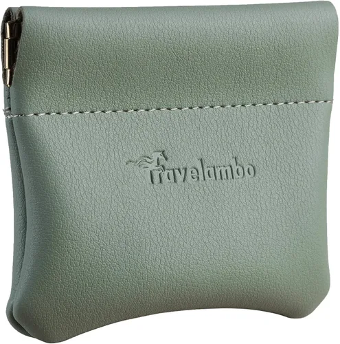 Vista 19 de Travelambo Monedero de piel a presión para hombre y mujer 01 Vintage Negro