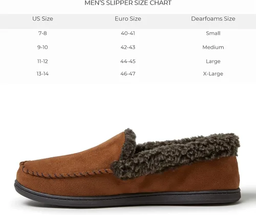 Vista 2 de Dearfoams Men's Eli Microfiber IndoorOutdoor with Whipstitch Detail Suede Moccasin Slipper