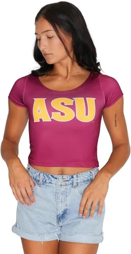 Vista 34 de Lojobands Camiseta corta ajustada para mujer, hecha en Estados Unidos, talla única