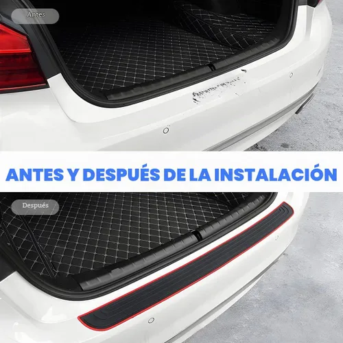 Vista 4 de XINLIYA - Protector de Guardabarros Trasero para Coche, Protector Universal de Goma Resistente a Arañazos y Antideslizante para Puerta del Maletero