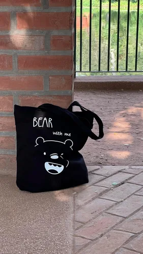 Vista 2 de Ecoright - Bolsa de mano para mujer con cremallera, bolsa de mano pequeña, bolsa de lona, bolsa de algodón reutilizable para playa, comestibles