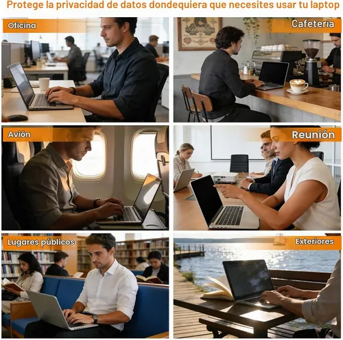 Vista 6 de Pantalla de privacidad para MacBook Pro de 13 pulgadas (2016, 2017, 2018, 2019, 2020, 2021, 2022, M1, M2)), reduce la fatiga ocular antirreflejos