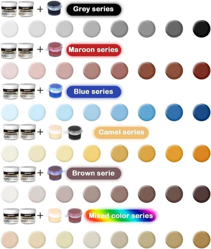 Vista 2 de Kit de reparación de encimera de cuarzo para azulejos y fibra de vidrio (color a juego), kit de reparación de granito y bañera, 4 onzas de porcelana
