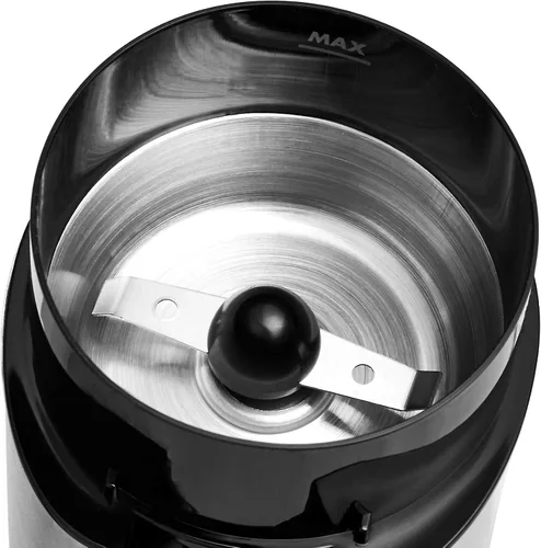 Vista 5 de Amazon Basics Molinillo de café eléctrico, molinillo de granos de café y especias, con cuchillas de molienda de acero inoxidable de servicio pesado