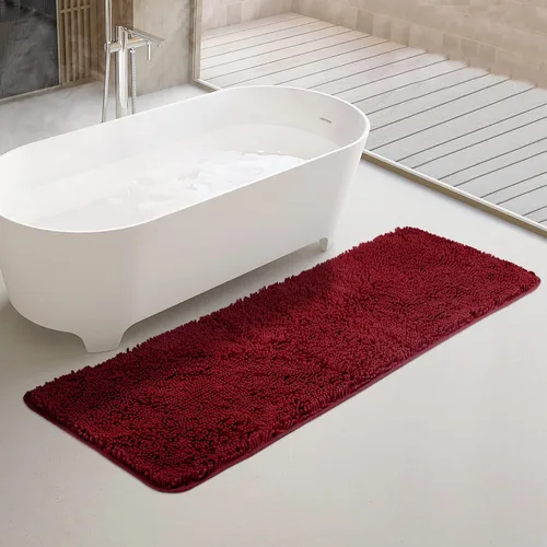 Vista 13 de Yeaban Alfombras pequeñas de baño de felpilla de 12 x 12 pulgadas, absorbentes y lavables, antideslizantes, de felpa y suaves para baño, ducha
