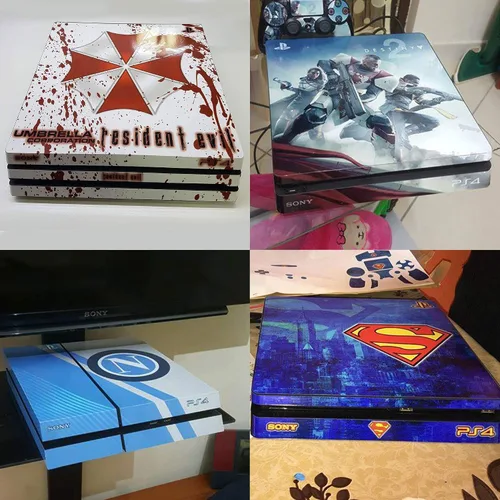 Vista 4 de Skin Ps4 Slim - Marihuana de fibra de carbono, edición limitada, ADESIVA Playstation 4 Slim Sony Bundle