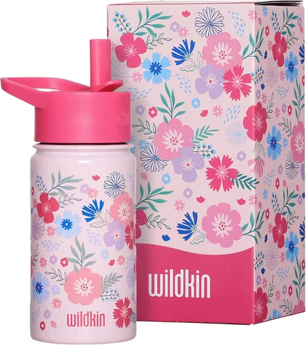 Vista 25 de Wildkin Kids - Botella de agua de acero inoxidable de 14 onzas para niños – Sin BPA, a prueba de fugas, aislada, fácil de limpiar - Ballerina