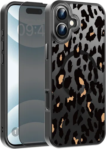 Vista 101 de Goodon para iPhone 15 Pro Max con protector de pantalla de privacidad, compatible con Magsafe, funda translúcida mate a prueba de golpes - Linda