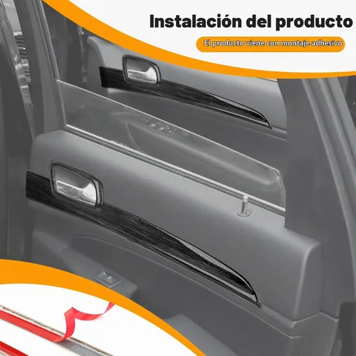 Vista 5 de Hoolcar Kit de Moldura del Panel del Tablero de la Consola Central y Kits de Cubierta de Manija de Puerta Interior Compatible con Jeep Grand Fibras