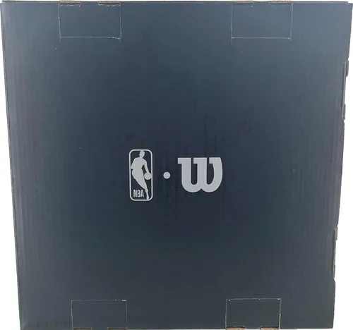 Vista 2 de WILSON Balón de baloncesto oficial de la NBA de cuero auténtico en la cancha