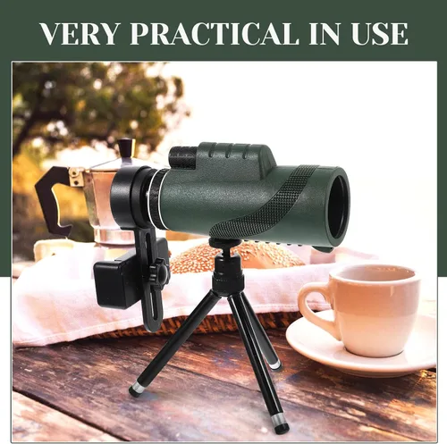 Vista 6 de Monocular Telescope for Birdwatching and Phone Photography with Stand 12x50